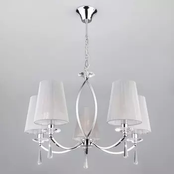 Подвесная люстра Eurosvet 60079/5 хром