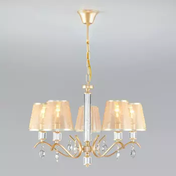 Подвесная люстра Eurosvet Alcamo 60103/5 перламутровое золото