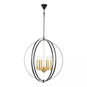 Подвесная люстра iLamp Element 9977-800 GoldBlack