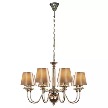 Подвесная люстра iLamp Rolling P2406-8 Nickel