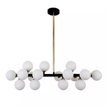 Подвесная люстра Lumina Deco Marsiada LDP 6033-16 BK+GD