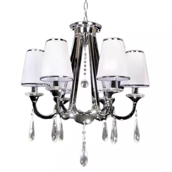 Подвесная люстра Lumina Deco Milesia LDP 8926-6 WT+CHR