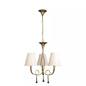 Подвесная люстра Mantra Paola Painted Gold 3542