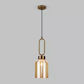 Подвесной светильник Eurosvet Flou 50229/1 янтарный