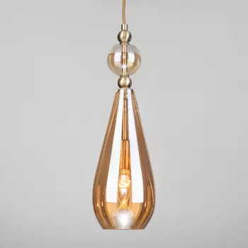 Подвесной светильник Eurosvet Ilario 50202/1 янтарный