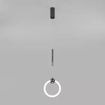 Подвесной светодиодный светильник Eurosvet Rim 90165/1 черный жемчуг