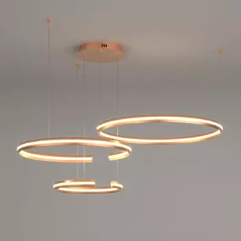 Подвесной светодиодный светильник Eurosvet Smart Gap 90280/3 золото