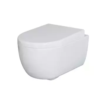 Подвесной унитаз Ambassador Abner 103T20001R, безободковый, цвет белый глянцевый