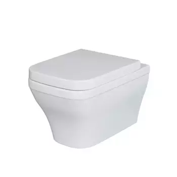 Подвесной унитаз Ambassador Benefit 203T20001R, безободковый, цвет белый глянцевый