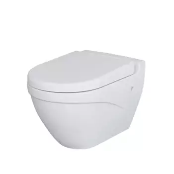 Подвесной унитаз Ambassador Nord 133T20101, безободковый, цвет белый матовый