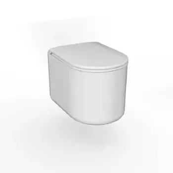 Подвесной унитаз Axa Delano WCWH9001012, безободковый, крышка-сиденье с микролифтом, белый матовый