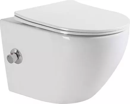 Подвесной унитаз BelBagno Uno BB3105CHR-BS/SC с сиденьем микролифт, белый