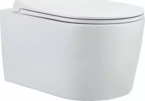 Подвесной унитаз beWash Albano 36383201 безободковый, с сиденьем микролифт, белый