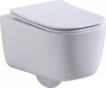 Подвесной унитаз beWash Schutz BKWHR002510 безободковый с сиденьем микролифт, белый