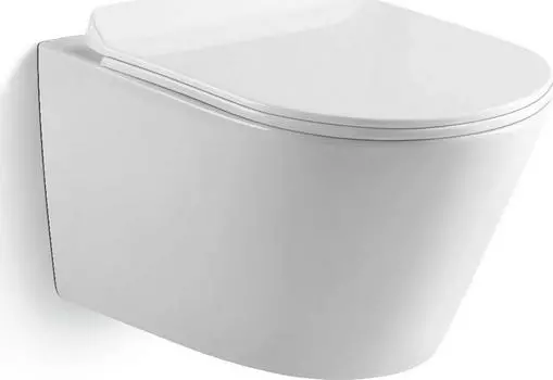 Подвесной унитаз Black&White Universe W-703 с сиденьем микролифт