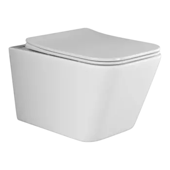 Подвесной унитаз Ceramica Nova Metric Rimless CN3007 с сиденьем микролифт, белый