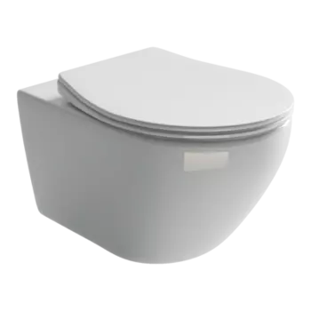 Подвесной унитаз Ceramica Nova Pearl Rimless CN8001 с сиденьем микролифт, белый