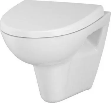 Подвесной унитаз Cersanit Parva Clean On MZ-PARVA-COn-DL безободковый с крышкой-сиденьем микролифт