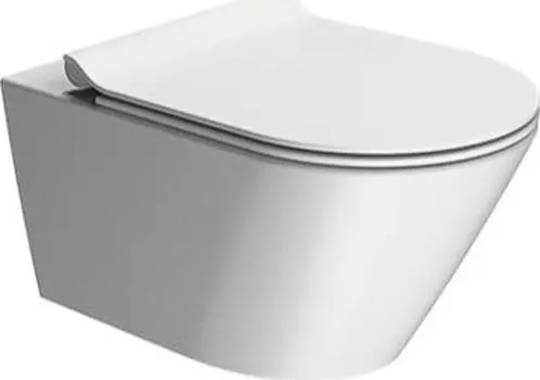 Подвесной унитаз GSI Kube X 941509 безободковый, белый матовый