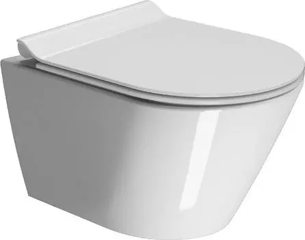 Подвесной унитаз GSI Kube X 941611 безободковый, белый