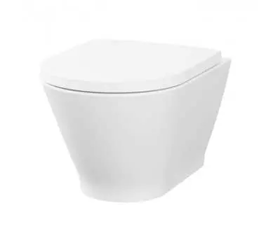 Подвесной унитаз Lavinia Boho Elegant Rimless 3308001R с сиденьем микролифт, белый