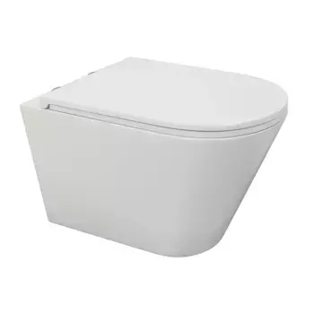 Подвесной унитаз Terminus Классик, 02W54x36W, безободковый, крышка-сиденье микролифт, белый