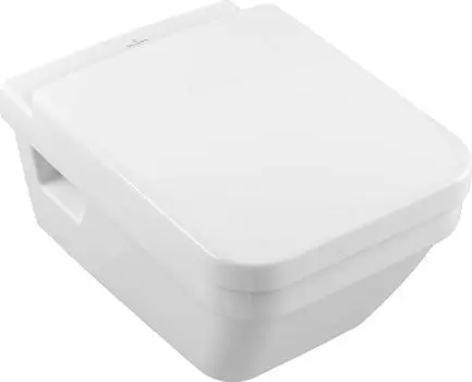 Подвесной унитаз Villeroy & Boch Architectura 5685HR01 alpin безободковый с сиденьем микролифт