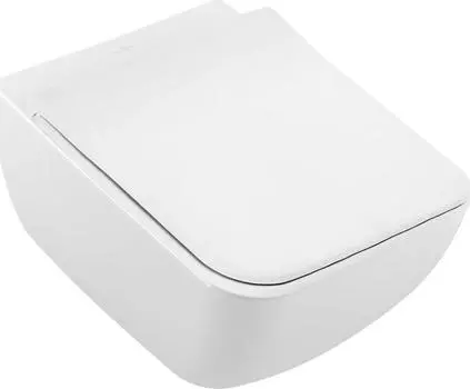 Подвесной унитаз Villeroy & Boch Venticello 4611RLR1 альпийский белый CeramicPlus безободковый