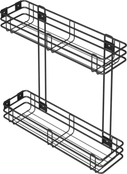 Полка Domaci Феррара 200-я D24757 для бутылок, черный муар