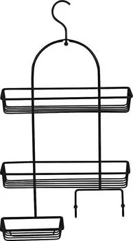 Полка двухэтажная Fixsen FX-970B с мыльницей, черный