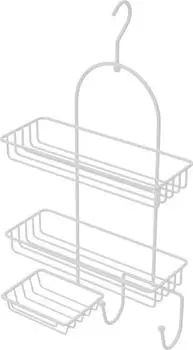 Полка двухэтажная Fixsen FX-970W с мыльницей, белый