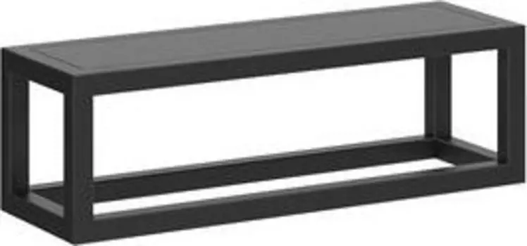 Полка Kerama Marazzi Plaza Next PL.N.sh.35\BLK металлическая с крышкой 35 чёрный матовый