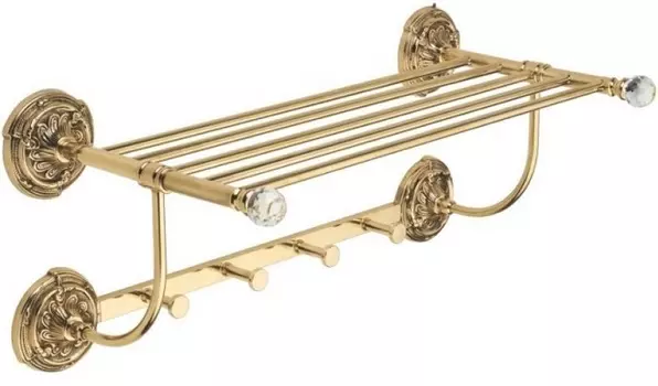 Полотенцедержатель Art&Max Barocco Crystal AM-2032-Br-C, бронза