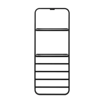 Полотенцесушитель электрический Black&White Moon N-337В с полкой, чёрный