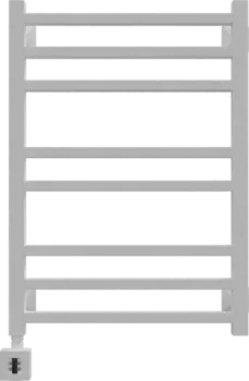 Полотенцесушитель электрический Ewrika Кассандра PI 70x50 L, белый, матовый, лесенка, с терморегулятором