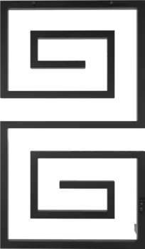 Полотенцесушитель электрический Indigo Lira DGL100-60BRRt черный