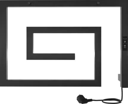 Полотенцесушитель электрический Indigo Lira DGL40-60BRRt черный