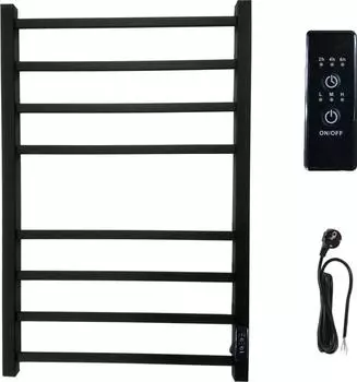 Полотенцесушитель электрический Маргроид Вид 81-10 80x50 8110-8050-1081-9005R правый, черный матовый