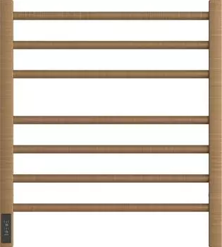 Полотенцесушитель электрический Point Веста PN70756BR П7 500x600, бронза