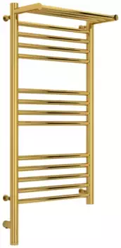 Полотенцесушитель электрический Сунержа Богема 3.0 с 1 полкой 03-5806-8040 золото