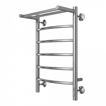 Полотенцесушитель электрический Terminus Классик П6 400x650 4670078531384 с полкой правый, хром