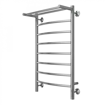 Полотенцесушитель электрический Terminus Классик П8 500x850 4670078531414 с полкой правый, хром