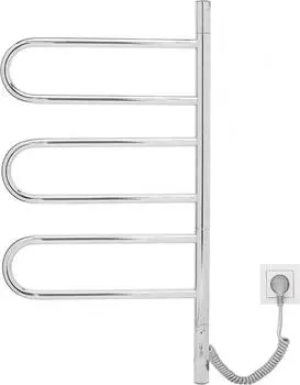 Полотенцесушитель электрический Vincea 44x80 VTD-1R2CE, хром