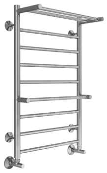Полотенцесушитель водяной Terminus Анкона П8 500x800 4670078529978 с полкой, хром