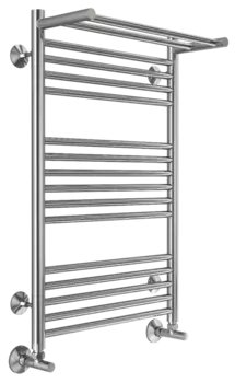 Полотенцесушитель водяной Terminus Аврора П16 500x800 4670078529428 c полкой, хром