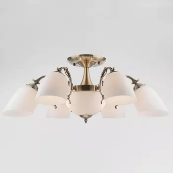 Потолочная люстра Eurosvet 22010/6+2 античная бронза