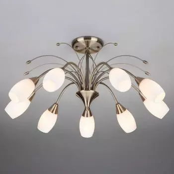 Потолочная люстра Eurosvet 22080/9 античная бронза