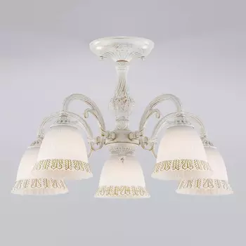 Потолочная люстра Eurosvet Campina 60107/5 белый с золотом