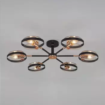 Потолочная люстра Eurosvet Gallo 70121/6 черный