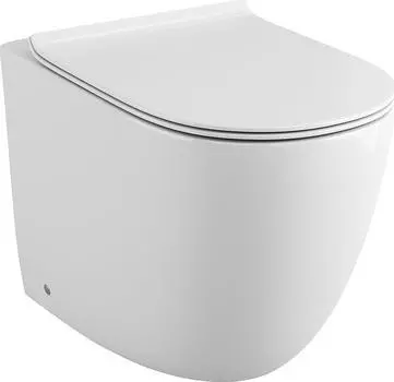 Приставной унитаз Grossman GR-PR4411S безободковый, с сиденьем Микролифт, белый